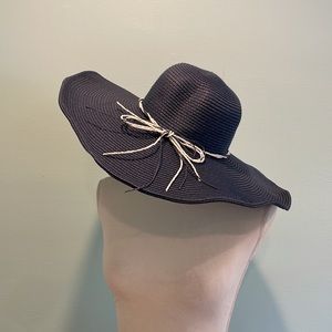 Hat Sunhat Panama Blue Wide Brim New